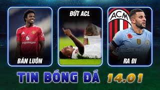 TIN SÁNG (14/1): MAN UTD CHIA TAY MALACIA; GABRIEL JESUS ĐỨT ACL?; WALKER TỚI AC MILAN