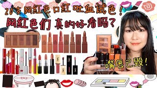 💄20支近期剁手唇膏分享💄|超长下饭🍚|全部上嘴试色!|网红色们真的好看吗?|YSL|MAC|NARS|GIORGIO ARMANI|你们最爱的铁锈色|砖红色|脏南瓜色|豆沙色|姨妈色