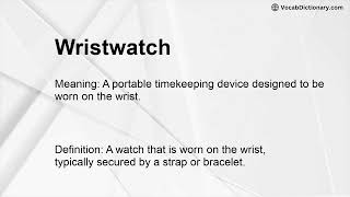 Wristwatch Meaning