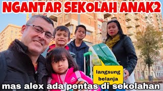 PERTAMA NGANTAR SEKOLAH BARENG2 LANGSUNG BELANJA DI MARCADONA