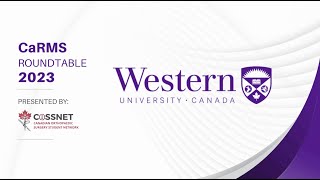 COSSNET Pre-CaRMS Roundtable Series | Western University