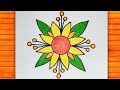 Pookalam Drawing || Onam Flower Drawing || Atha pookalam Drawing || Rangoli Drawing..