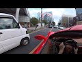 フェラーリでお墓参り、築地本願寺へ ferrari goes to tsukiji hongwanji buddhist temple in tokyo