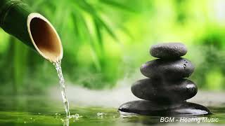 Nhạc nhẹ thư giãn dễ ngủ Bamboo water fountain healing music BGM