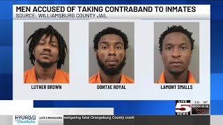 VIDEO: 3 charged with furnishing contraband at federal prison in Williamsburg County