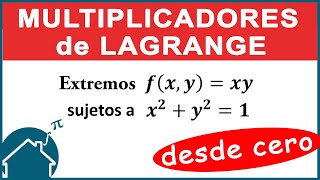 📌 MULTIPLICADORES de LAGRANGE 🔨 (desde cero)