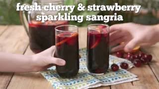 Recipe: Fresh Cherry \u0026 Strawberry Sparkling Sangria