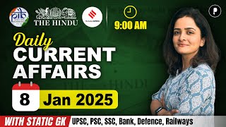 8 January Current Affairs 2025 | Daily Current Affairs | Current Affairs Today