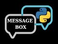 Message Box   Python Tkinter