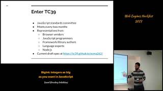 BigInt: Integers as big as you want in JavaScript (Web Engines Hackfest 2017)