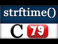 strftime Function in C Programming Language Video Tutorial