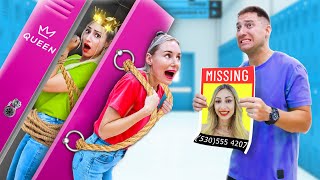 COLLEGE BEAUTY QUEEN IS MISSING | I MADE A LOCKER SECRET ROOM AT SCHOOL