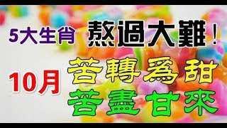 熬過大難，5大生肖10月份的日子苦盡甘來