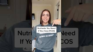 Nutrients you need if you have PCOS! #pcos