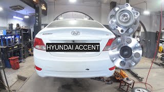 Reemplazo de cojinete de rueda trasera ... Hyundai Accent 2011-2020 (especificaciones de torque)