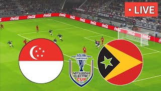 🔴 SINGAPORE VS TIMOR LESTE | AFF ASEAN CUP 2024 Full Match Streaming Video Game PES 2021