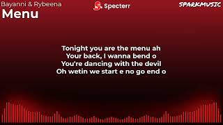 Bayanni & Rybeena - Menu (Lyrics)