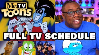 MeTV TOONS Full Schedule Revealed | TV Channel Breakdown