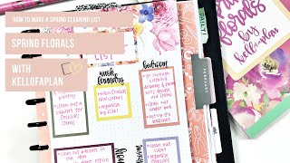 How to Make a Spring Cleaning Extra Page for Your Planner