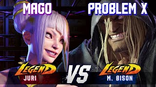 SF6 ▰ MAGO (Juri) vs PROBLEM X (M.Bison) ▰ High Level Gameplay