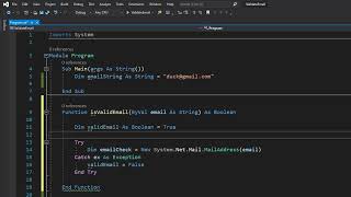 How to Validate an Email Address Using Visual Basic (Simple)