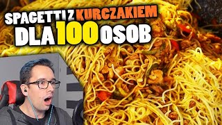 OGLĄDAMY GRANDPA KITCHEN #22 - SPAGHETTI Z KURCZAKIEM DLA 100 OSÓB!