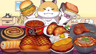 Mukbang Animation Food fighter cat COMPLETE EDITION 1
