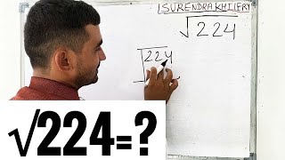 Square Root Of 224 In Hindi | Vargmul Nikalna | Surendra Khilery | Class 8