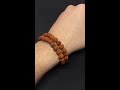 rudraksha bracelet 8 mm 5 mukhi stretch fit for men and women handmade spiritual 5 faced shiva