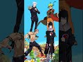 Who is strongest!!!Gojo and Sukuna vs Naruto and Sasuke #anime #naruto #trending