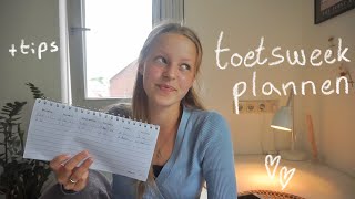 plannen voor de toetsweek + tips ✩ Lydia Elisabeth