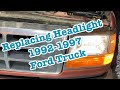 How to Replace Headlight Assembly 1992-1997 Ford Truck