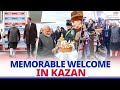 Warm reception for PM Modi in Kazan, Russia