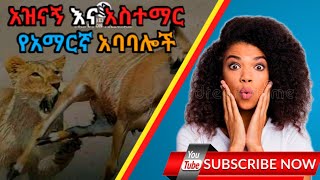 አዝናኝ እና አስተማር የአማርኛ አባባሎች