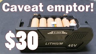 The cheapest power tool battery on the internet: $30 Greenworks 40V 5Ah battery