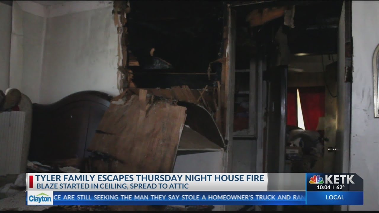 Tyler Family Loses Home To Fire, But Grateful All Escaped - YouTube