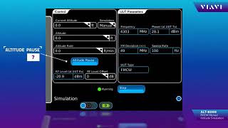 ALT8000 - Viavi Solutions (Aeroflex) - Exécution d'une simulation d'altitude FMCW manuelle