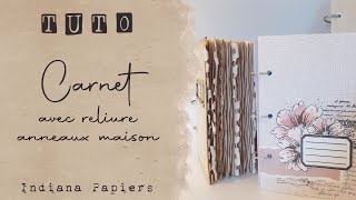 Tuto carnet à reliure anneaux