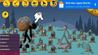 Stick War Legacy Mod Menu _ Summon Epic Mythology Insane Kill All Zombie / لعبة حرب العصيان