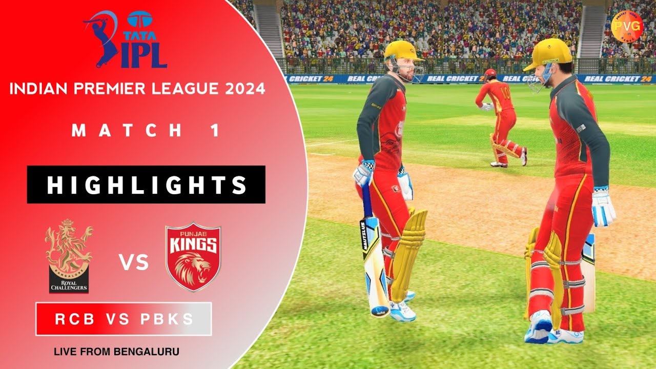 RCB Vs PBKS - Royal Challengers Bangalore Vs Punjab Kings | Match 1 ...