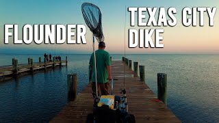 Fishing for Flounder at the Texas City Dike