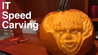 Speed Carving It Pennywise Pumpkin | Cris Creates