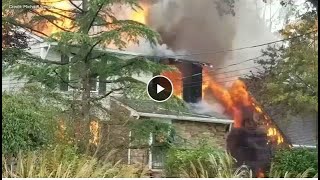 Multiple homes on fire after plane crashes in Colonia, New Jersey