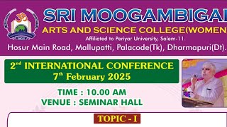 COMMERCE Dept.International seminar#Sri Moogambigai Arts\u0026Science Women's College#suryatvdpi