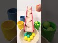 Wooden Balls & Marble Run ASMR | Filling a Wood Bowl with Color #asmr #marbles #colorful #satisfying