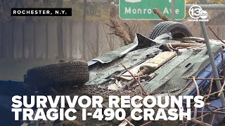 Survivor recounts fatal I-490 crash: 'I was praying the whole time'