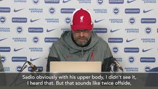 ‘The Second Penalty Was A Pen Because The Referee Whistled’ - Klopp On Late Var Drama In Brighton
