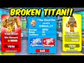 BROKEN Titan Clock Man in Toilet Tower Defense! #roblox