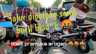 MT25 nggak berkutik dijepit BOCIL🤬|Pure Sound🎧 #motovlog #yamaha #mt25 #arogan