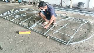 03/11/ 2022 /How to install a tuk tuk roof /របៀបតម្លើងដំបូលរុឺម៉ក/Than Cheang kek in cambodia